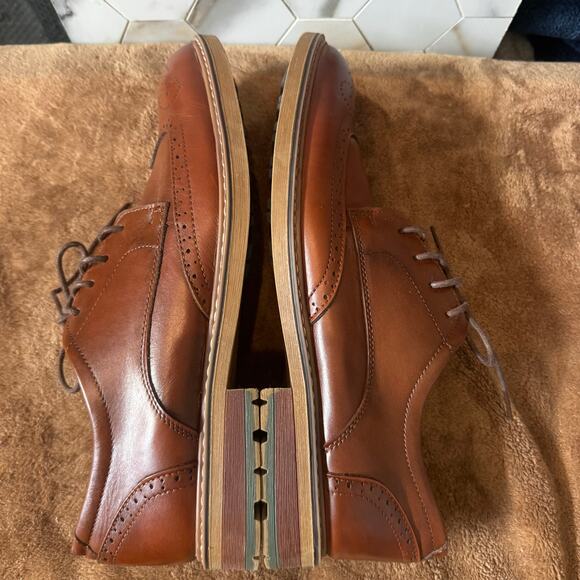 Arkbird Men’s Brown Lace Up Oxford‎ Dress Shoes Size 12 Classic Staple Preppy